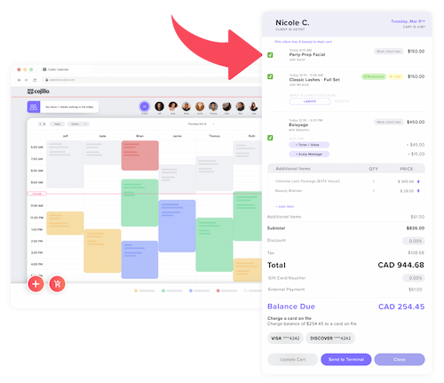 Calendrier et facture en ligne Cojilio