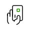 Hand with credit card icon
