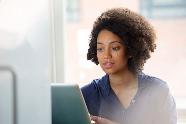 woman on laptop
