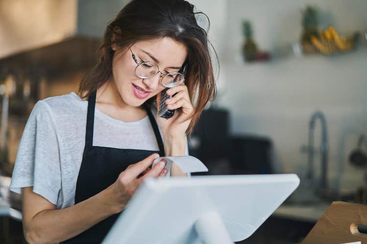 Woman on the phone