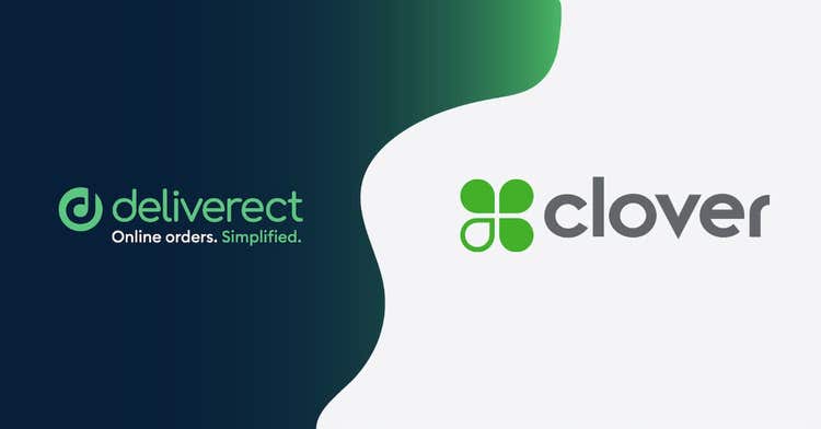 Deliverect and Clover cobranded graphic