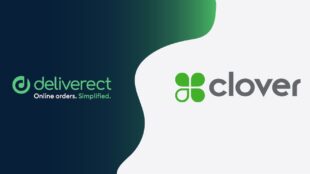 Deliverect and Clover cobranded graphic