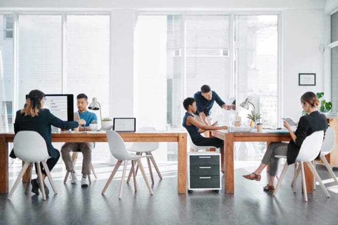Employees in an office