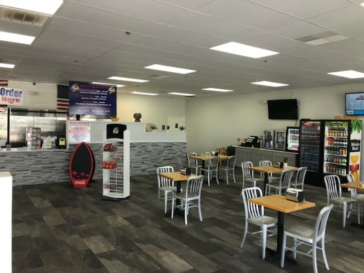 Inside of Hole in One Bagel shop