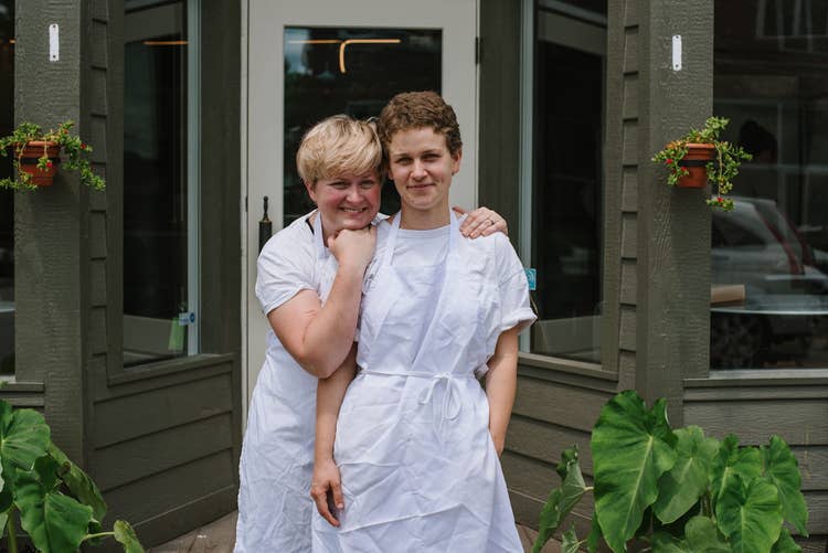 Owners of The Walk In and Neon Croissant