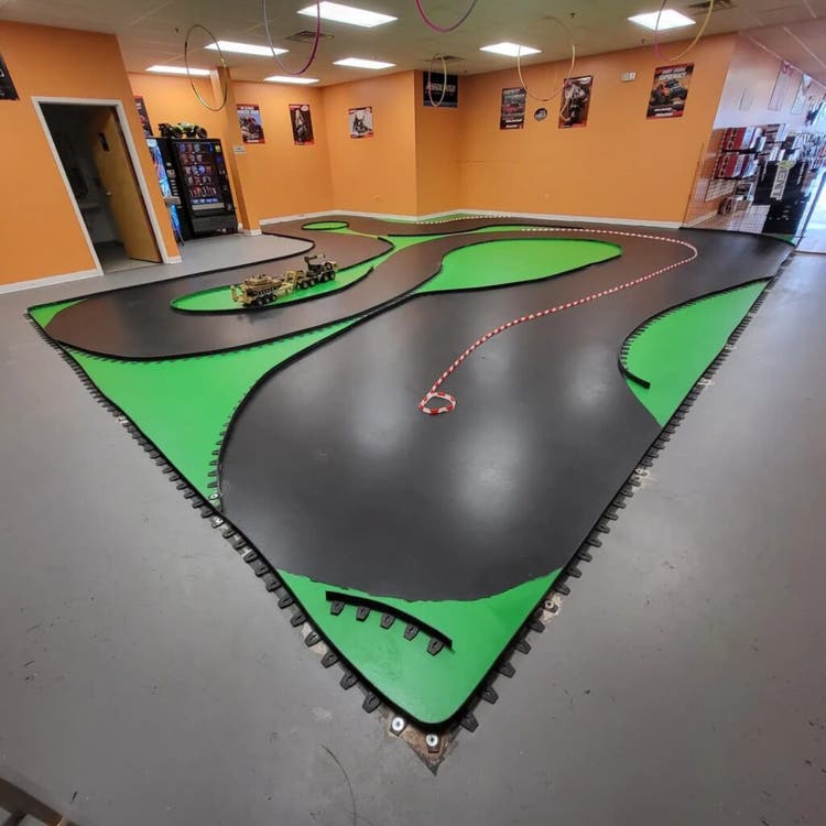 Race track inside Tiny Adventures RC