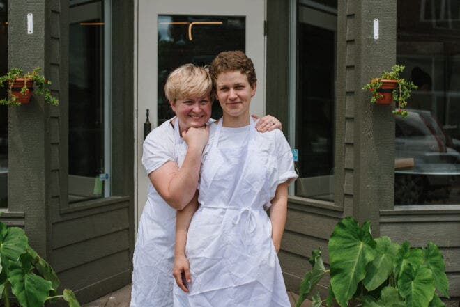 Owners of The Walk In and Neon Croissant