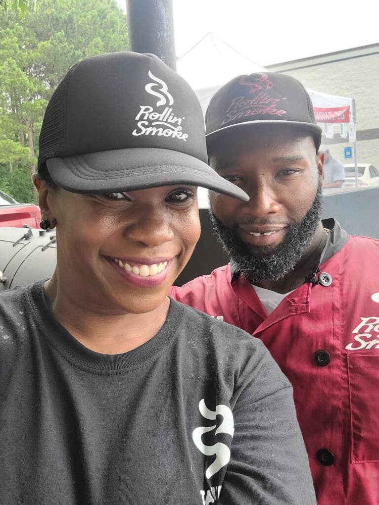 Taneesha Thomas and Dejuan Smith of Rollin' Smoke