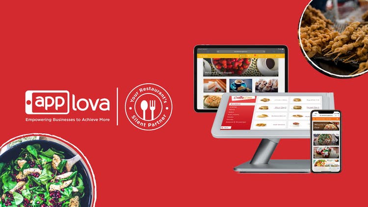 Applova for restaurants shown on point of sale system