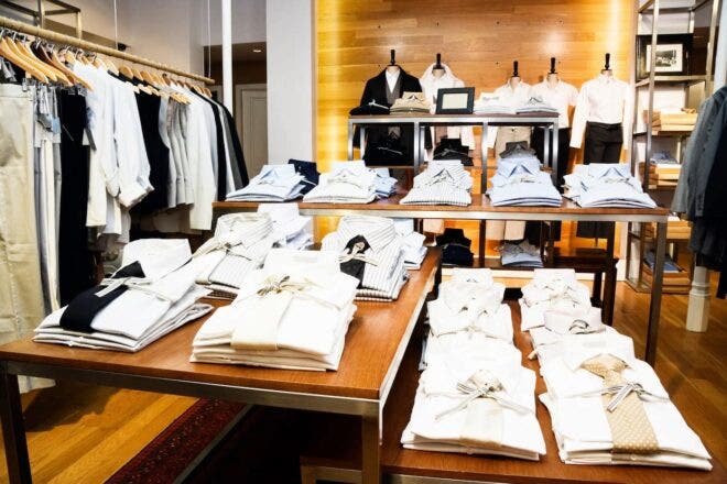 Mens clothing display