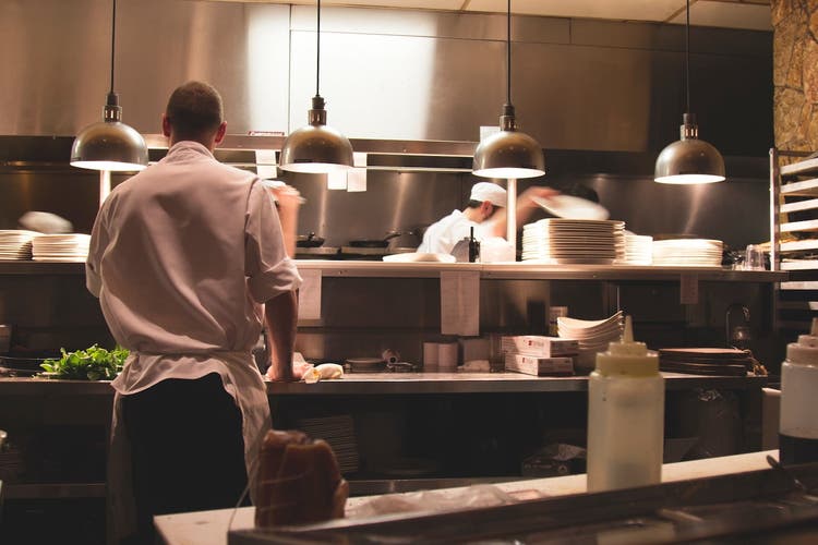 Chefs in kitchen