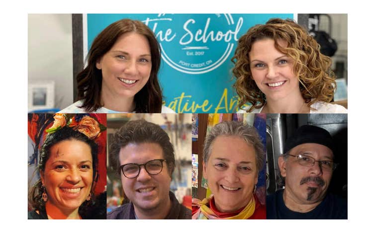 Collage of Clover merchants who own unique businesses