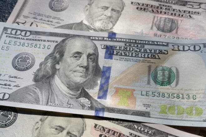 One-hundred dollar bill