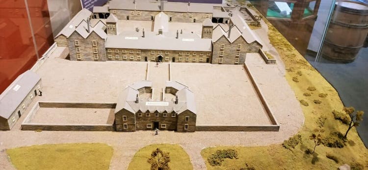 Model of workhouse at Irish American Heritage Museum