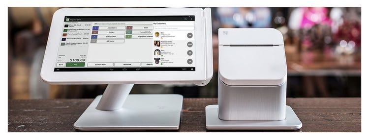 Clover POX device with Loyalzoo on screen
