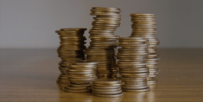 Stacks of coins