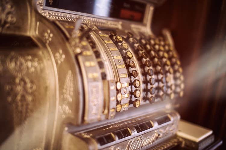 Antique cash register