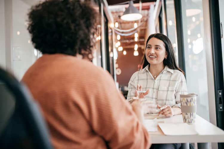 Two women in job interview