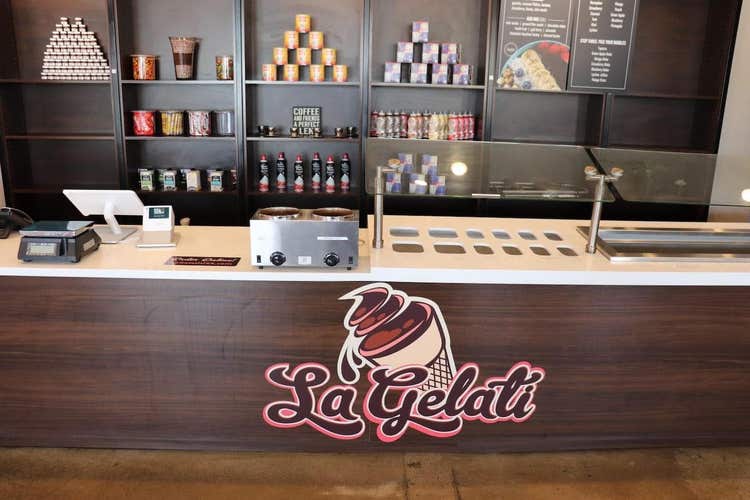 La Gelati counter
