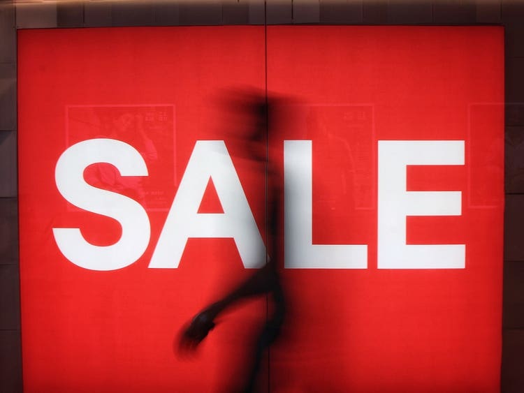 Red sale sign