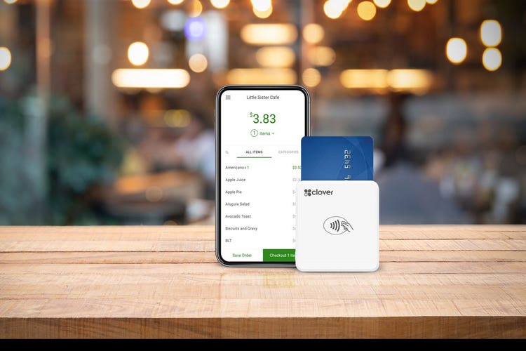 Clover Go and mobile phone