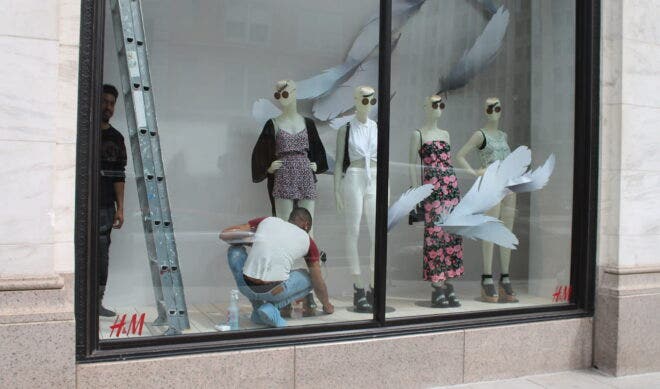 Designing a window display