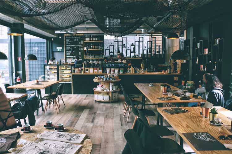 Inside of a cafe