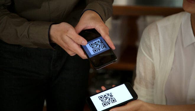 Scanning a QR code