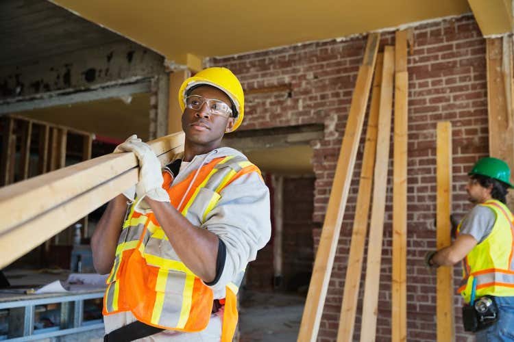 Two construction workers