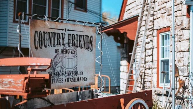 Exterior sign of Country Friends of Ohio