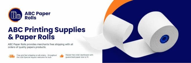 ABC Paper Rolls Banner