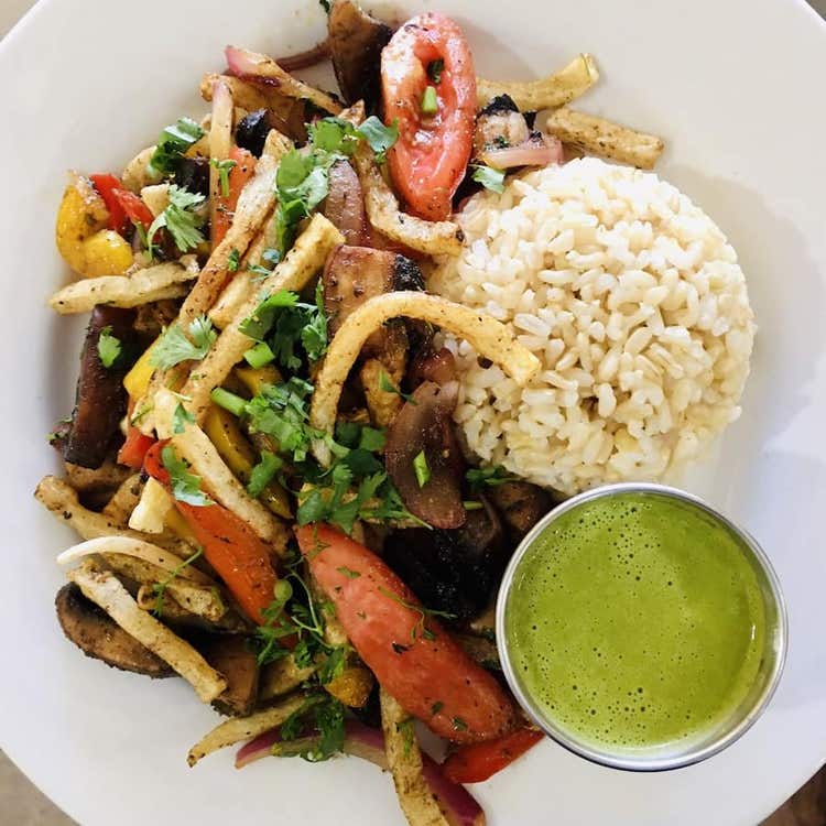 plate of food from Un Solo Sol