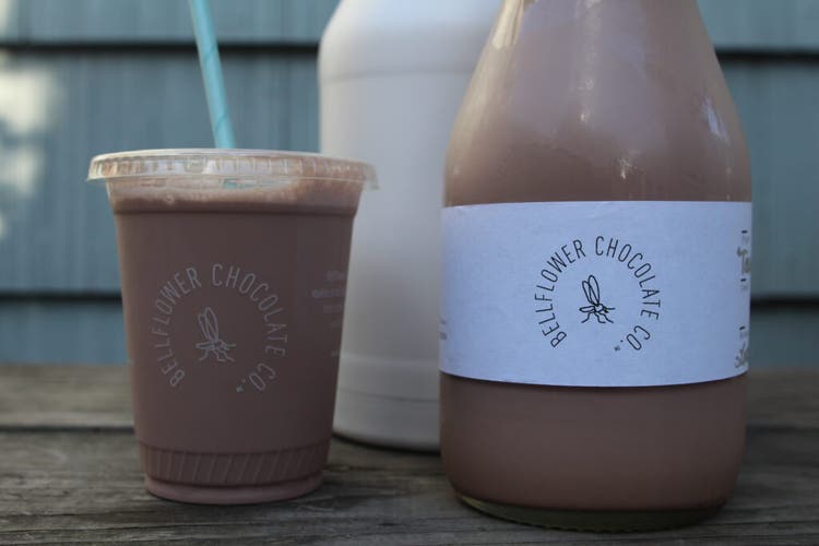 Chocolate milk from Bellflower Chocolate Co.