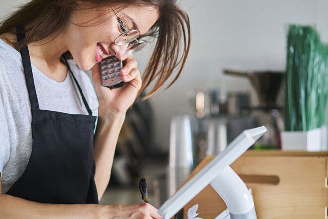 Taking order over the phone