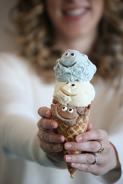 Three fun scoops — Tin Pot Creamery