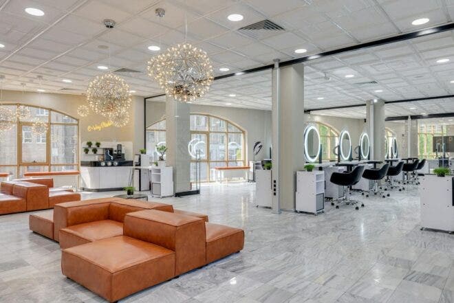 interior of a salon
