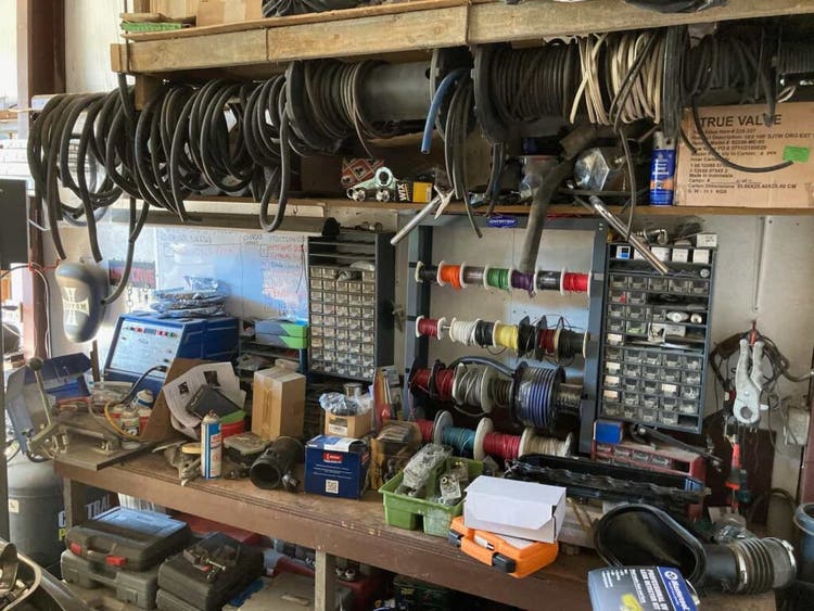 Interior workbench of Boss Custom