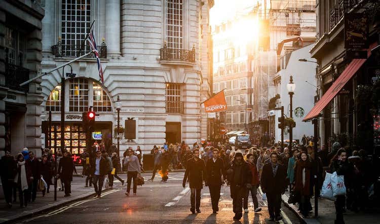 People walking in city