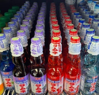 Bottled drinks at Toshi's Cafe