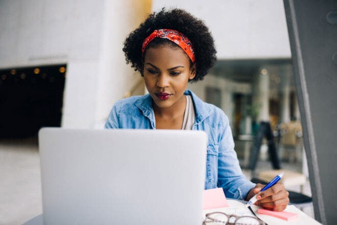 Woman on laptop