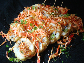 Sushi rolls from Toshi's Cafe
