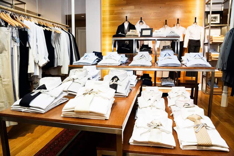 Mens clothing display