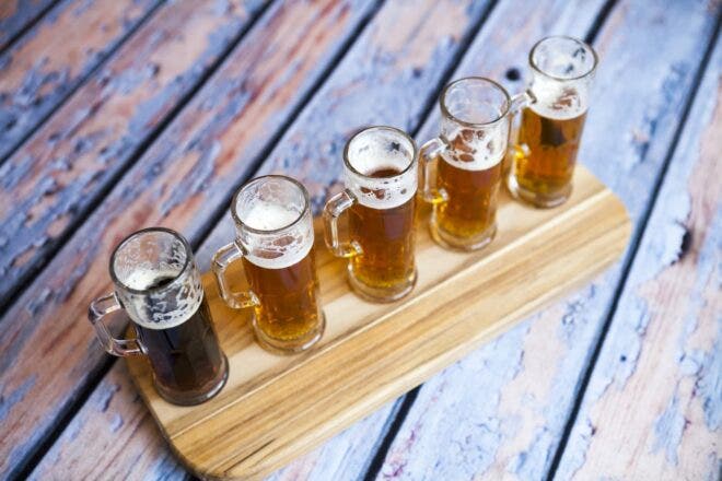 Flight of beers