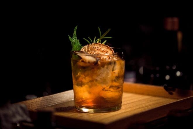 Cocktail with garnishments