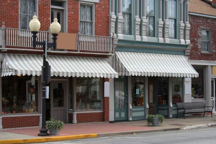 Main Street storefronts