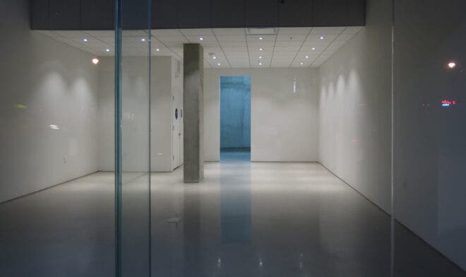 Empty business space