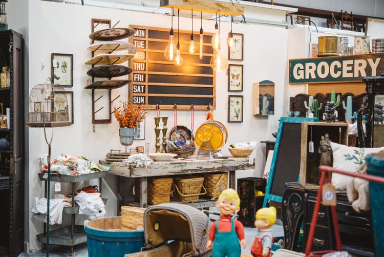 Vintage items at 72 West