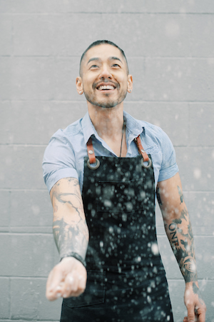 Andrew Han, owner of Kouign Cafe and Clover POS Merchant. Photo credit: Christine Williams Photography