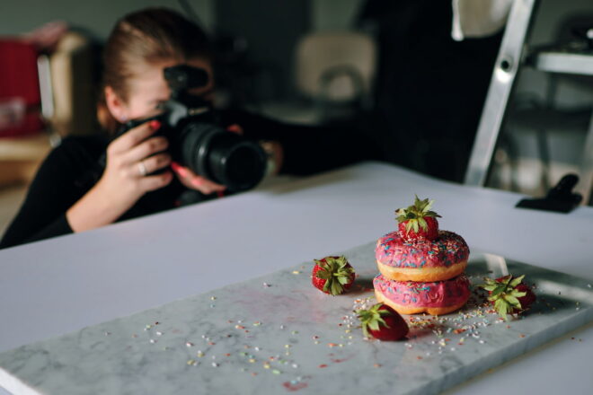 Staging a food photo