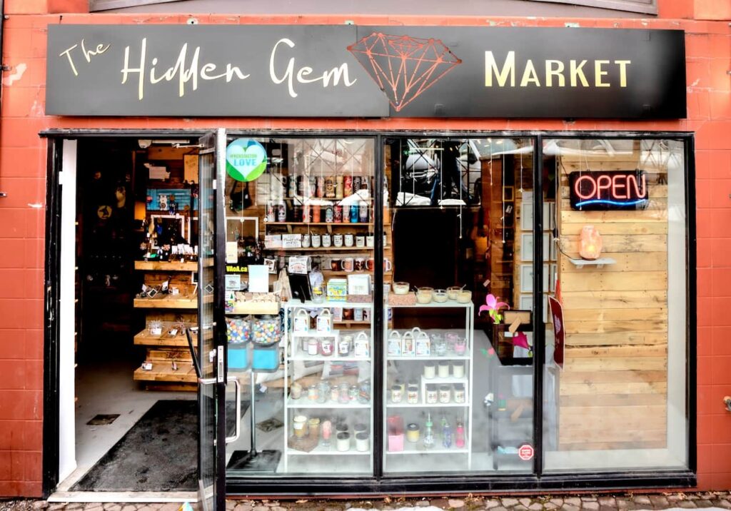 Exterior of The Hidden Gem market